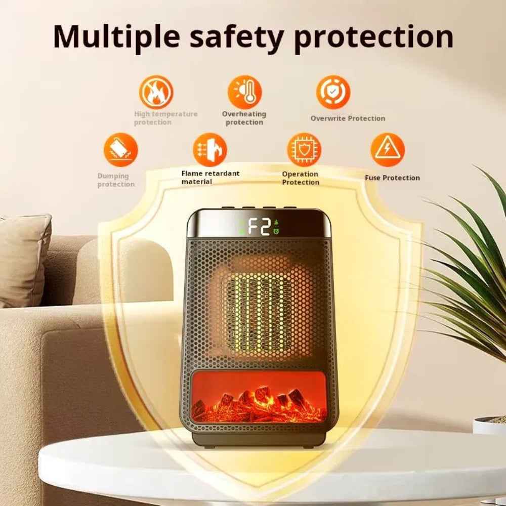 Electric Space Heater | Compact Energy Efficient Design with Adjustable Thermostat 5