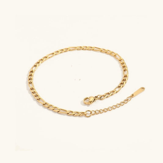 Elegant Gold Anklet | Hypoallergenic Stainless Steel-Plated 14k Gold 0