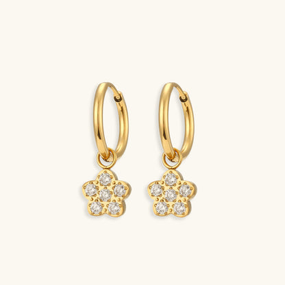 Elegant Gold Earrings | Waterproof 18k Gold with AAAAA Diamond Simulants 6