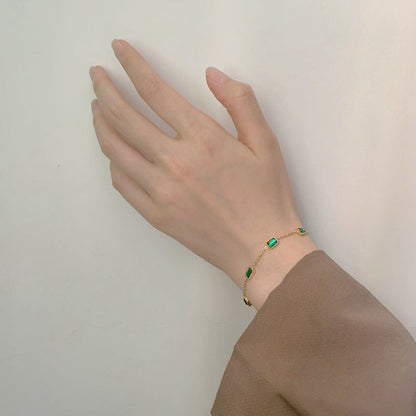 Erin Gold Bracelet | 18k Waterproof Design with Diamond Simulants 3
