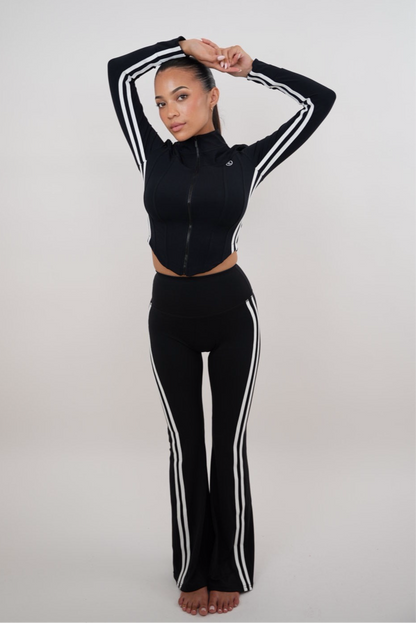 I Am Motivated Zwarte Flare Broek