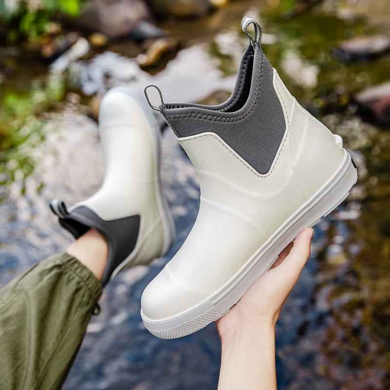 Flexible Waterproof Rubber Rain Boots | Stylish Outdoor Footwear 1