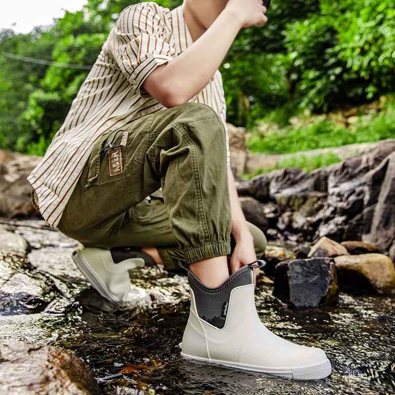 Flexible Waterproof Rubber Rain Boots | Stylish Outdoor Footwear 3