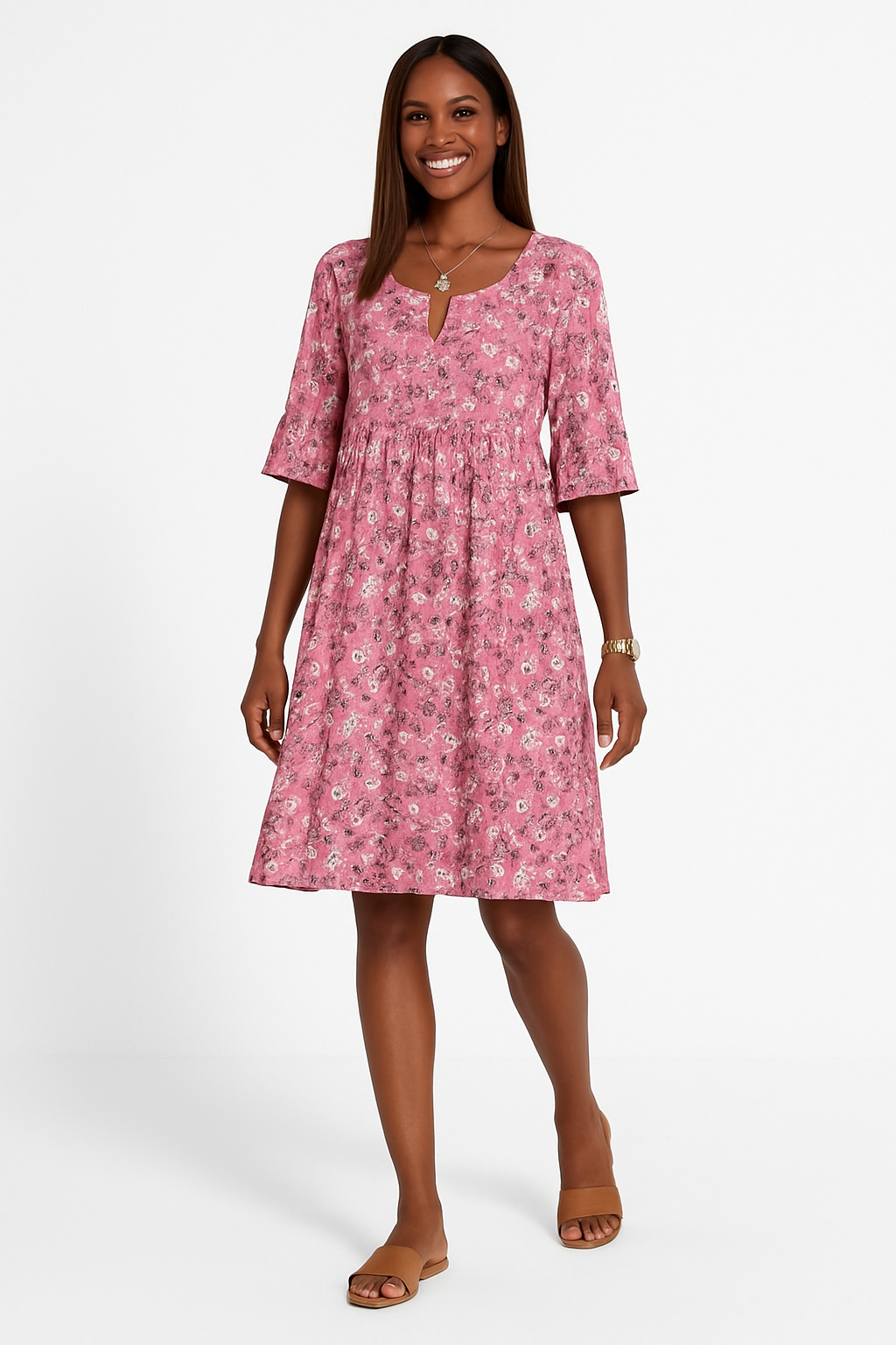 Floral Women's Dress | Elegant Flowing Design for Summer & Events 1
