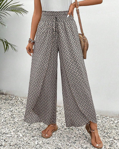 Flowing Printed Trousers | Stylish Comfort with Versatile Fit 0
