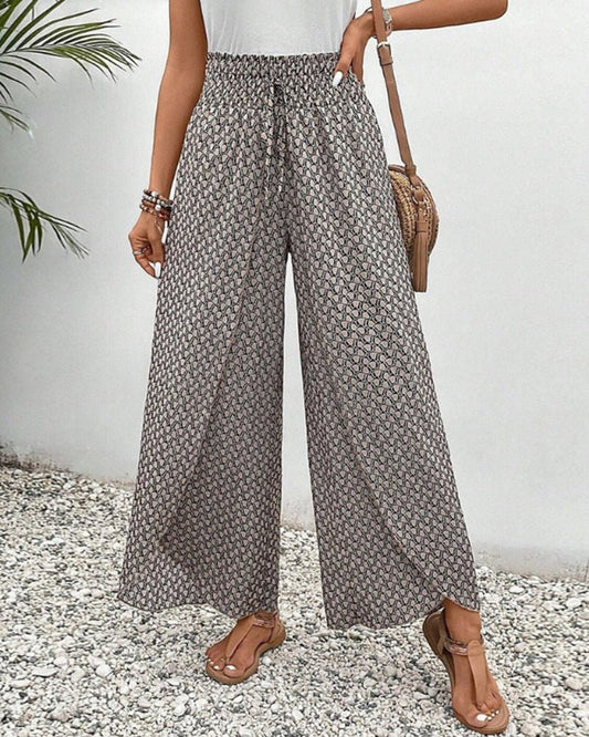 Flowing Printed Trousers | Stylish Comfort with Versatile Fit 0