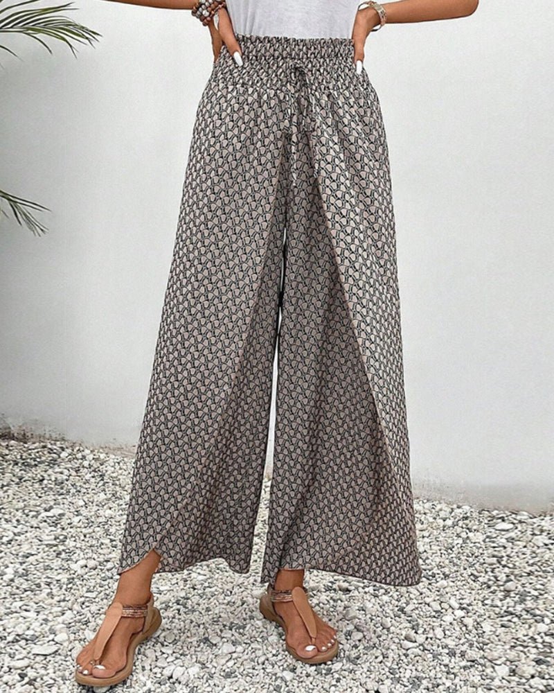 Flowing Printed Trousers | Stylish Comfort with Versatile Fit 2