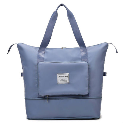 Foldable Waterproof Travel Bag | 40L Expandable Capacity with Pockets 3