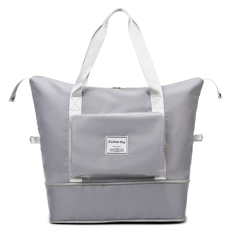 Foldable Waterproof Travel Bag | 40L Expandable Capacity with Pockets 4