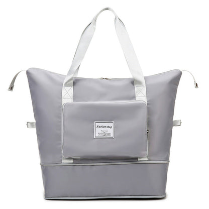 Foldable Waterproof Travel Bag | 40L Expandable Capacity with Pockets 4