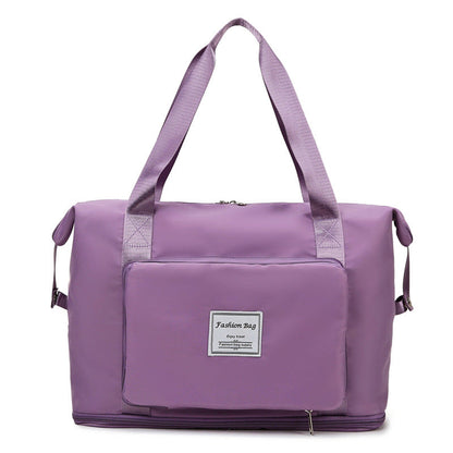 Foldable Waterproof Travel Bag | 40L Expandable Capacity with Pockets 6