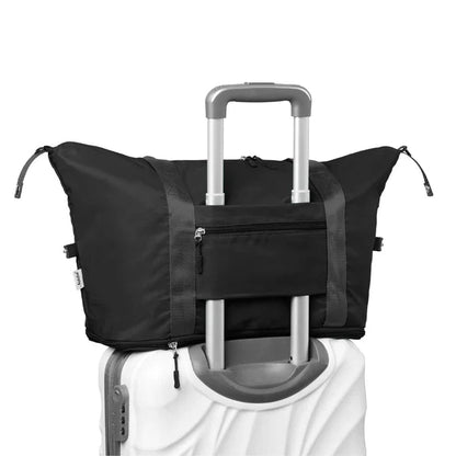 Foldable Waterproof Travel Bag | 40L Expandable Capacity with Pockets 9