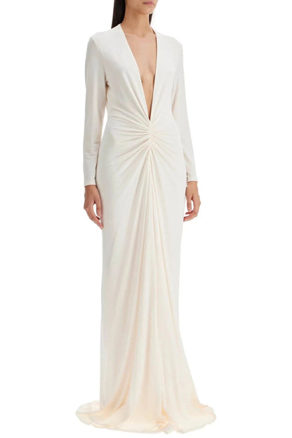 Formal Dress | Elegant V-Neck with Flattering Pleated Accents 6