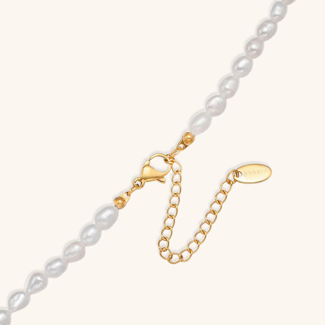 Freshwater Pearl Choker Necklace | Waterproof Gold Chain with Elegant Design 5