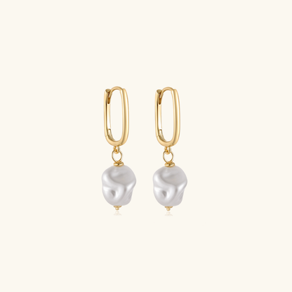 Freshwater Pearl Earrings | Hypoallergenic s925 Sterling Silver with 18k Gold Plating 0