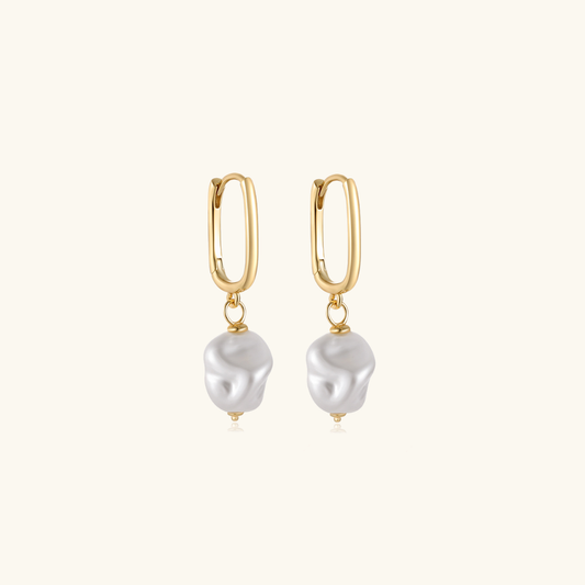Freshwater Pearl Earrings | Hypoallergenic s925 Sterling Silver with 18k Gold Plating 0