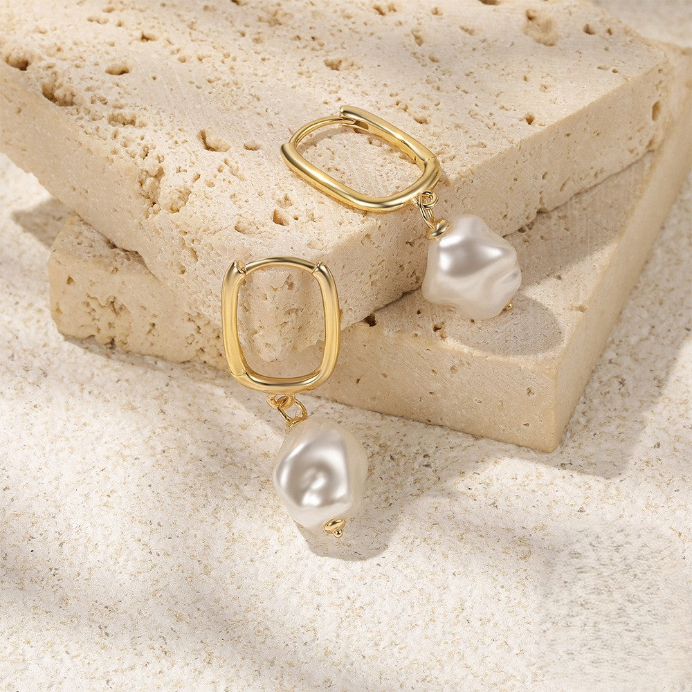 Freshwater Pearl Earrings | Hypoallergenic s925 Sterling Silver with 18k Gold Plating 3