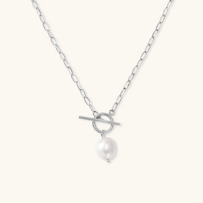 Freshwater Pearl Necklace | Waterproof Gold Chain with Elegant Design 6