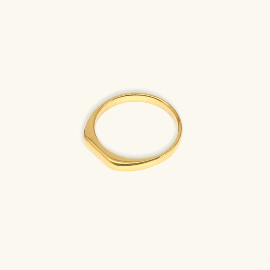 Geometric Gold Ring | Ethically Sourced Stainless Steel-Plated 18k Gold 0