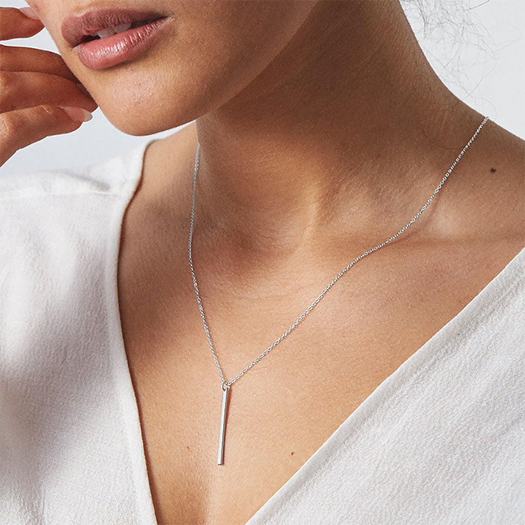 Gold Bar Necklace | Elegant Stainless Steel-Plated 14k Gold Design 3