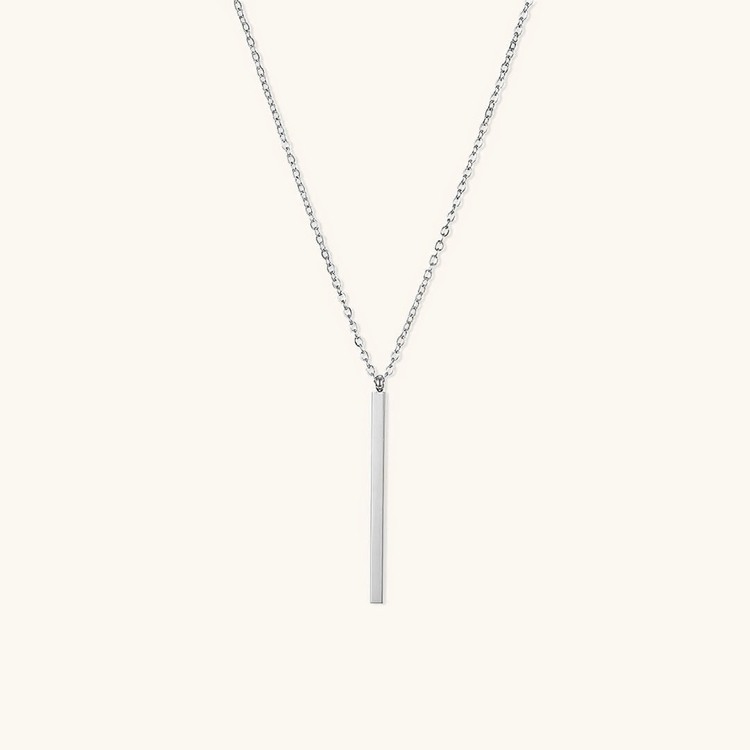 Gold Bar Necklace | Elegant Stainless Steel-Plated 14k Gold Design 4