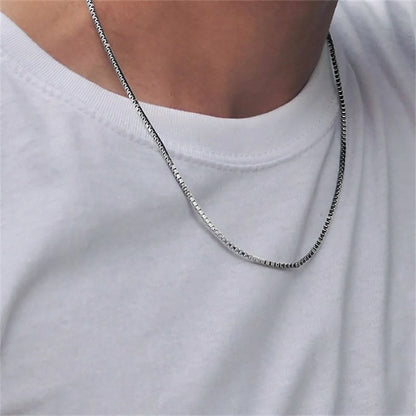 Gold Box Chain Necklace | Chic Stainless Steel-Plated Design 5