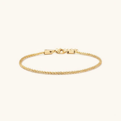 Gold Chain Anklet | Hypoallergenic Stainless Steel-Plated 14k Gold 0
