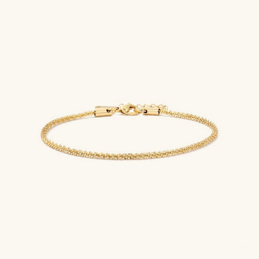 Gold Chain Anklet | Hypoallergenic Stainless Steel-Plated 14k Gold 0