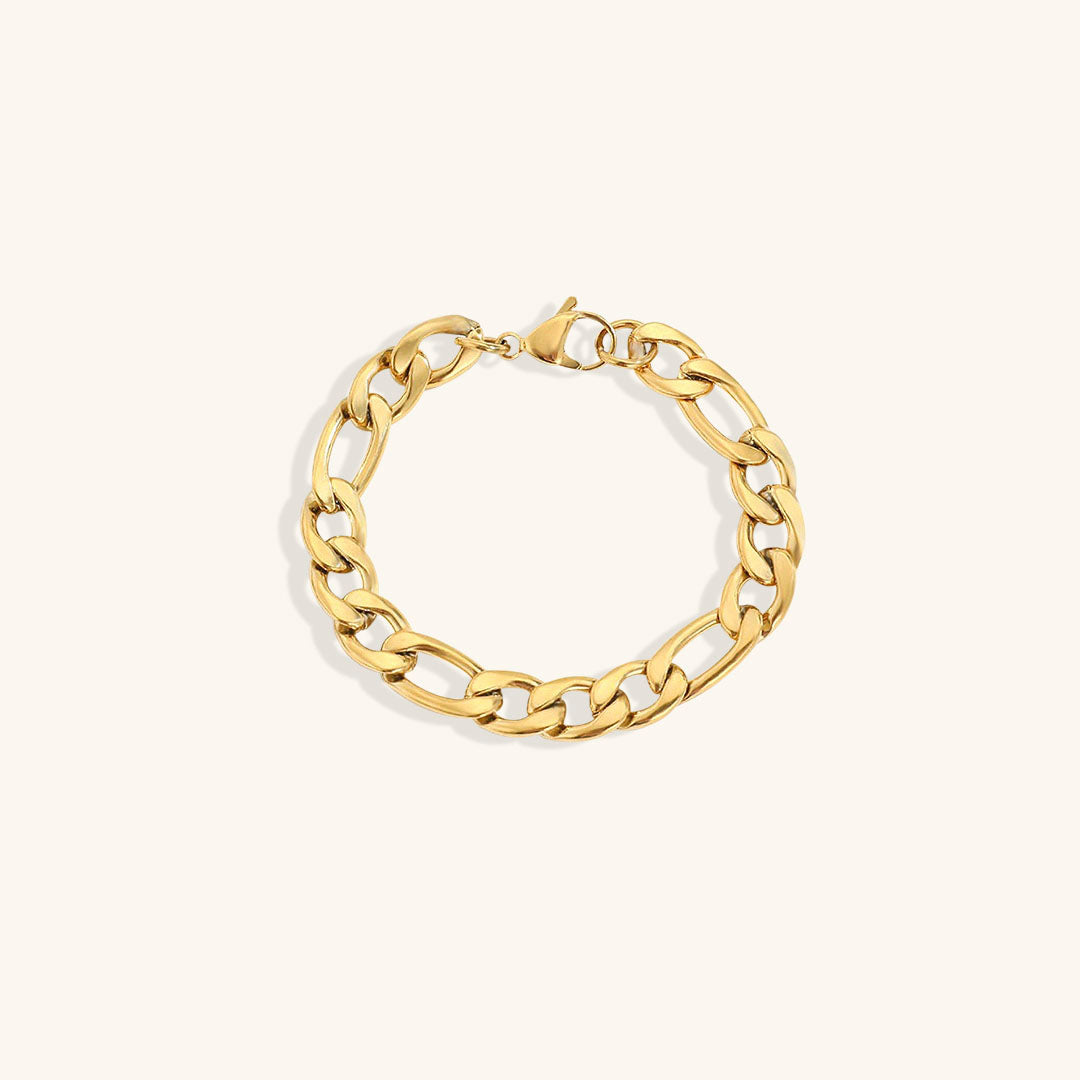 Gold Chain Bracelet | High-Quality Stainless Steel-Plated 14k Gold 20