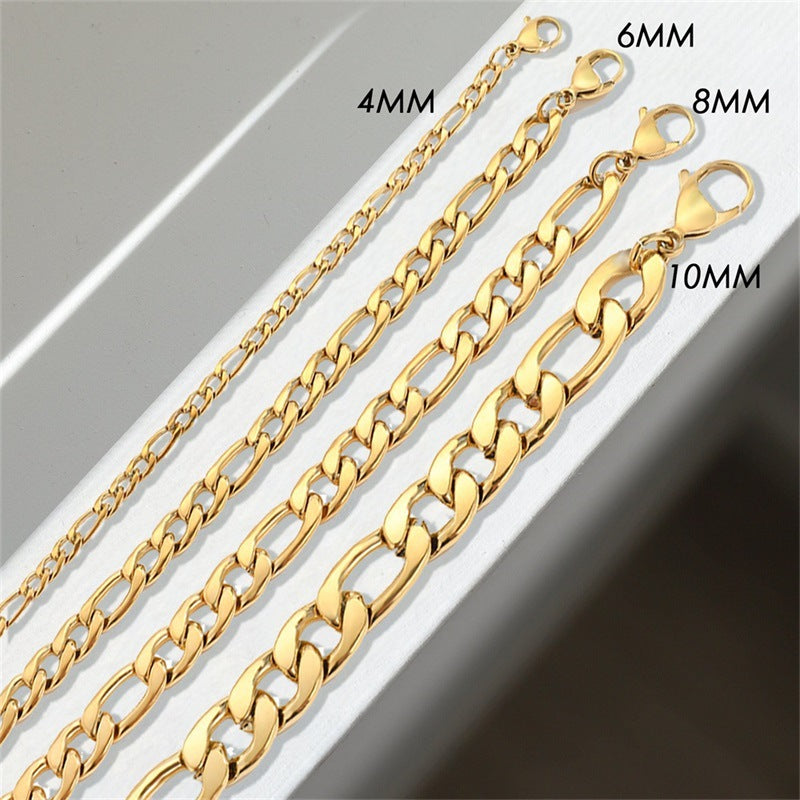 Gold Chain Bracelet | High-Quality Stainless Steel-Plated 14k Gold 4