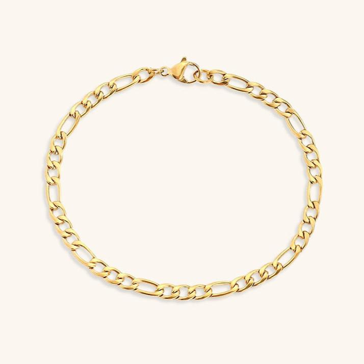 Gold Chain Bracelet | High-Quality Stainless Steel-Plated 14k Gold 5