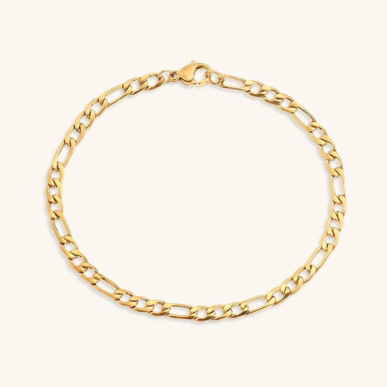 Gold Chain Bracelet | High-Quality Stainless Steel-Plated 14k Gold 6