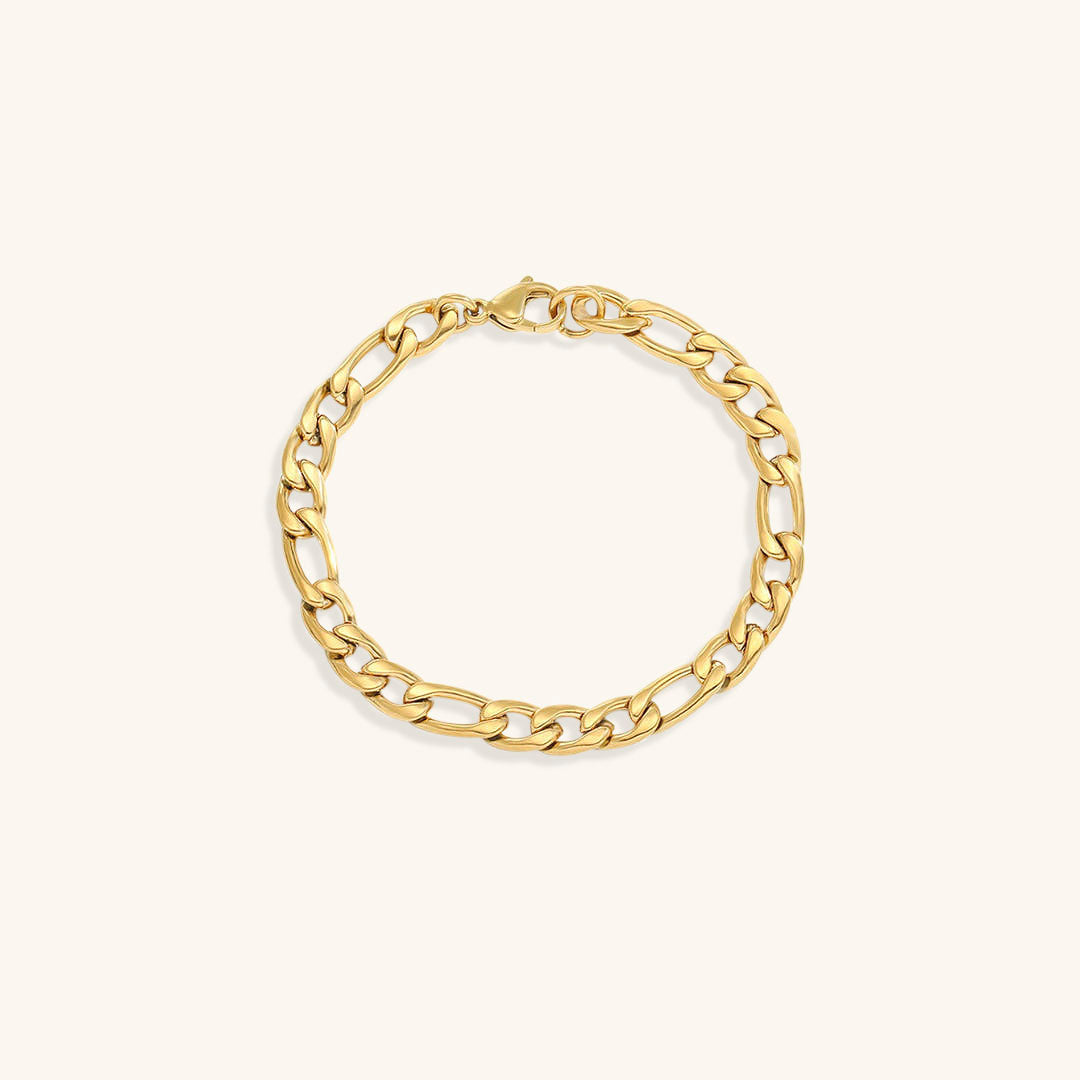Gold Chain Bracelet | High-Quality Stainless Steel-Plated 14k Gold 8