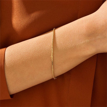 Gold Chain Bracelet | Stainless Steel-Plated 14k Gold, Hypoallergenic 1
