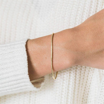Gold Chain Bracelet | Stainless Steel-Plated 14k Gold, Hypoallergenic 2