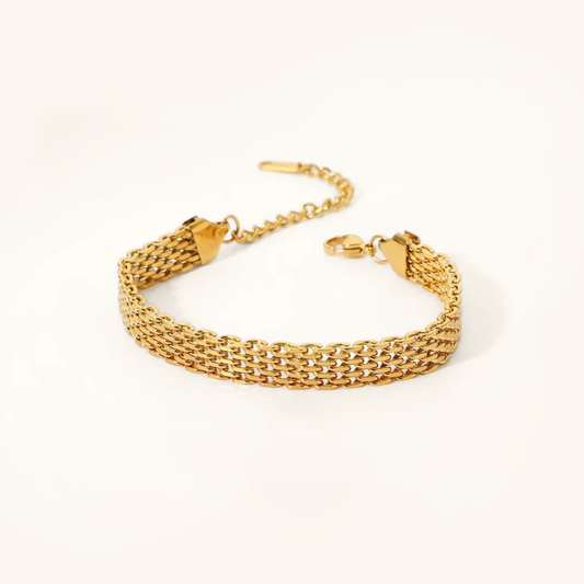 Gold Chain Bracelet | Waterproof Hypoallergenic Multi-Chain Design 0