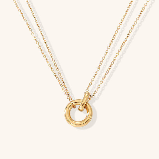 Gold Chain Necklace | Stylish 14k Gold-Plated Design with Extension 0