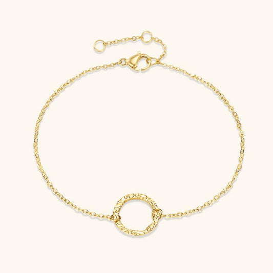 Gold Hoop Bracelet | High-Quality Stainless Steel with 14k Gold Plating, Hypoallergenic and Durable Design 0