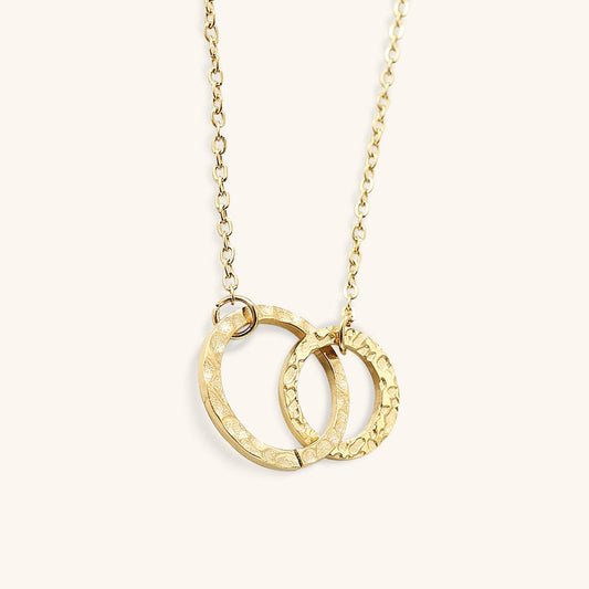 Gold Hoop Necklace | Ethically Sourced Stainless Steel-Plated 14k Gold 0