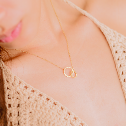 Gold Hoop Necklace | Ethically Sourced Stainless Steel-Plated 14k Gold 4