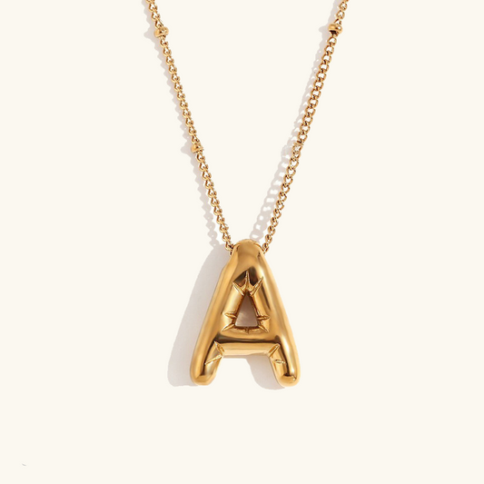 Gold Initial Necklace | 18k Gold-Plated Pendant with Hypoallergenic Design 0