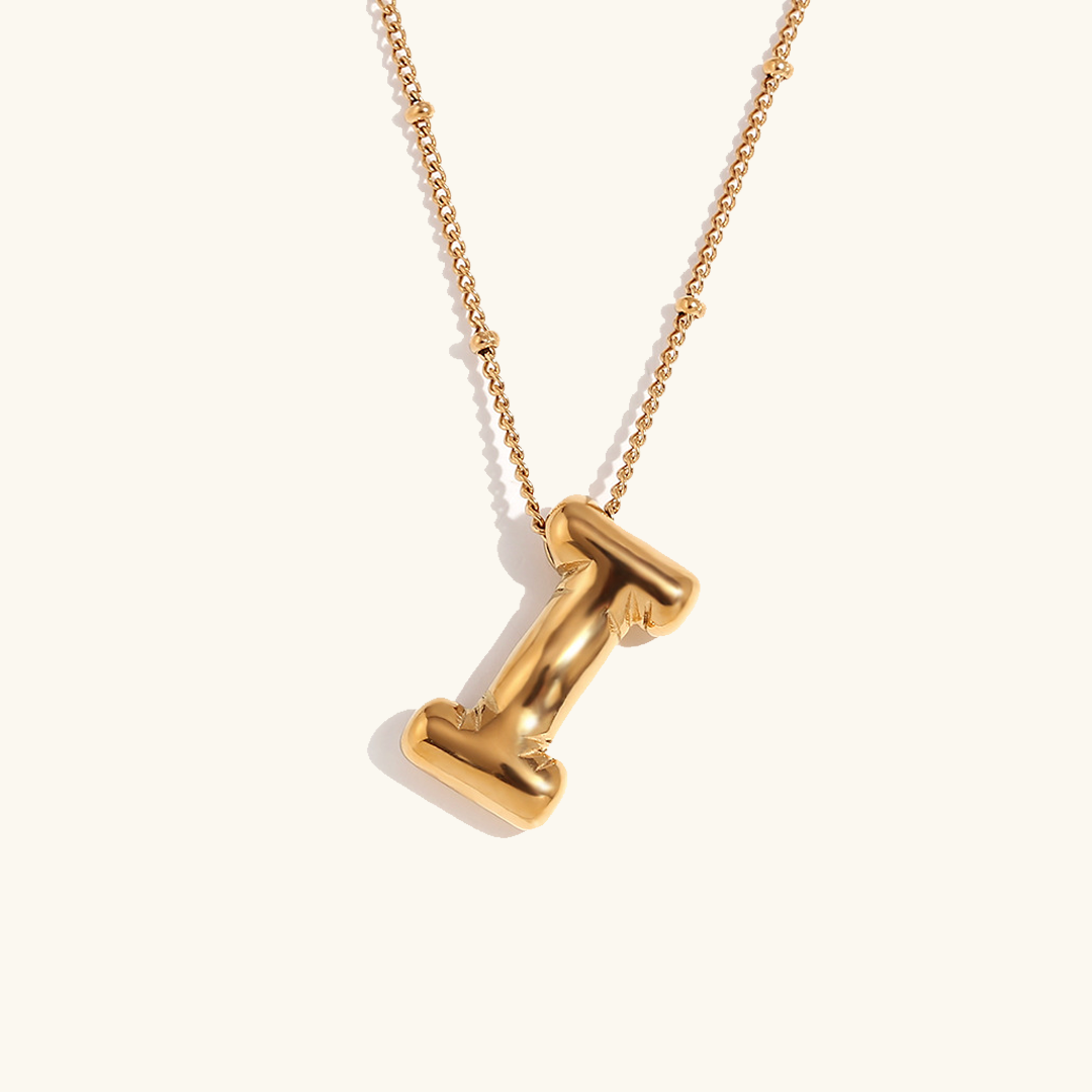Gold Initial Necklace | 18k Gold-Plated Pendant with Hypoallergenic Design 25