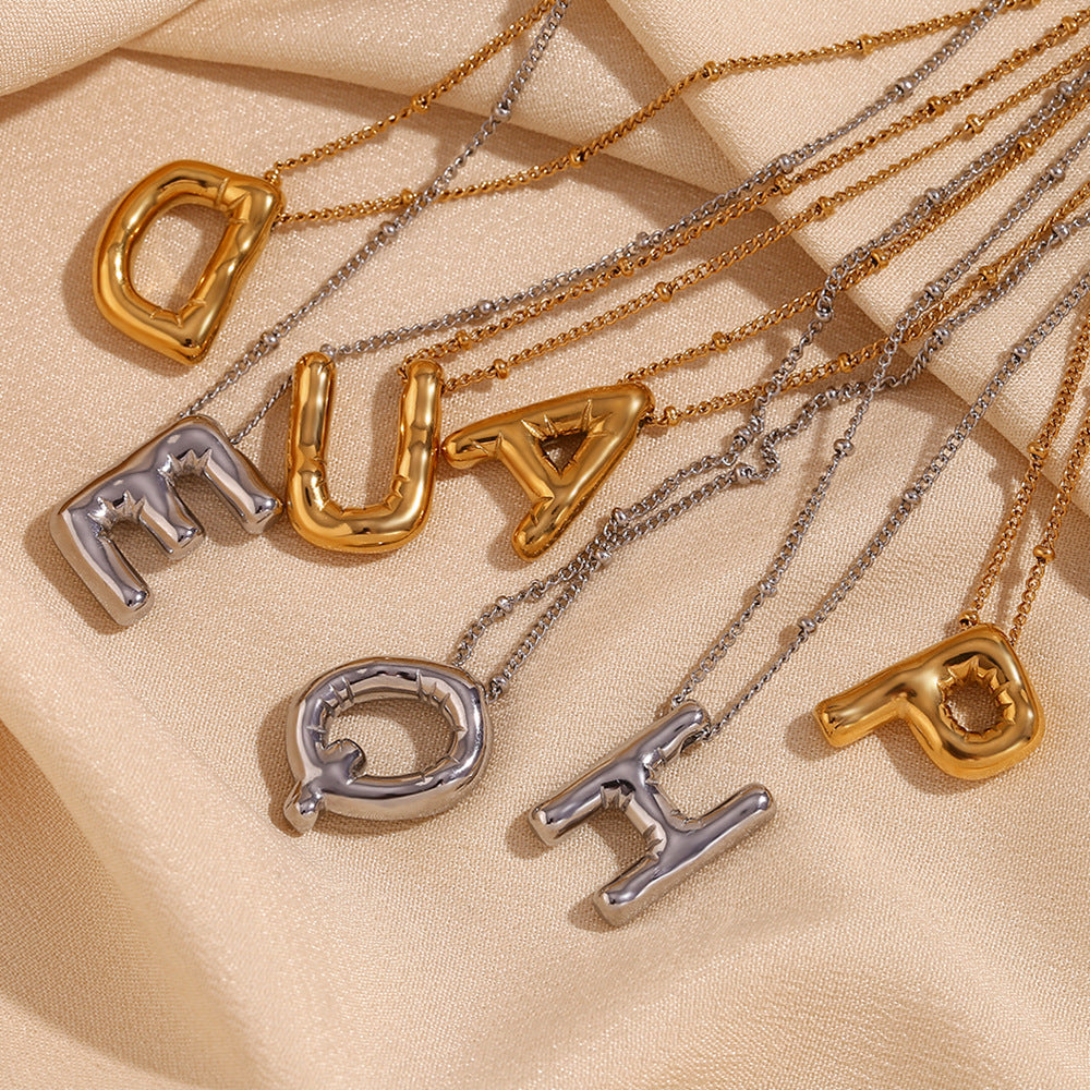 Gold Initial Necklace | 18k Gold-Plated Pendant with Hypoallergenic Design 3