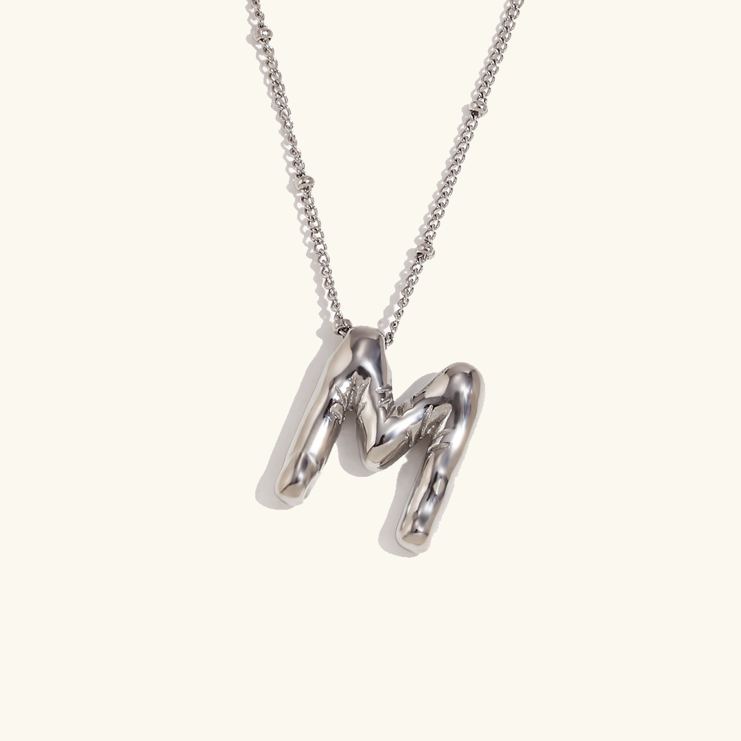 Gold Initial Necklace | 18k Gold-Plated Pendant with Hypoallergenic Design 33