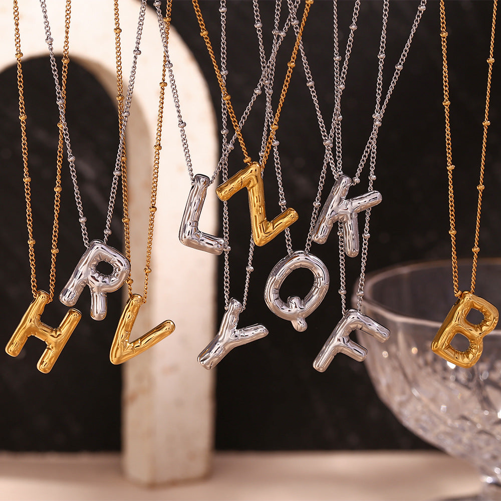 Gold Initial Necklace | 18k Gold-Plated Pendant with Hypoallergenic Design 4