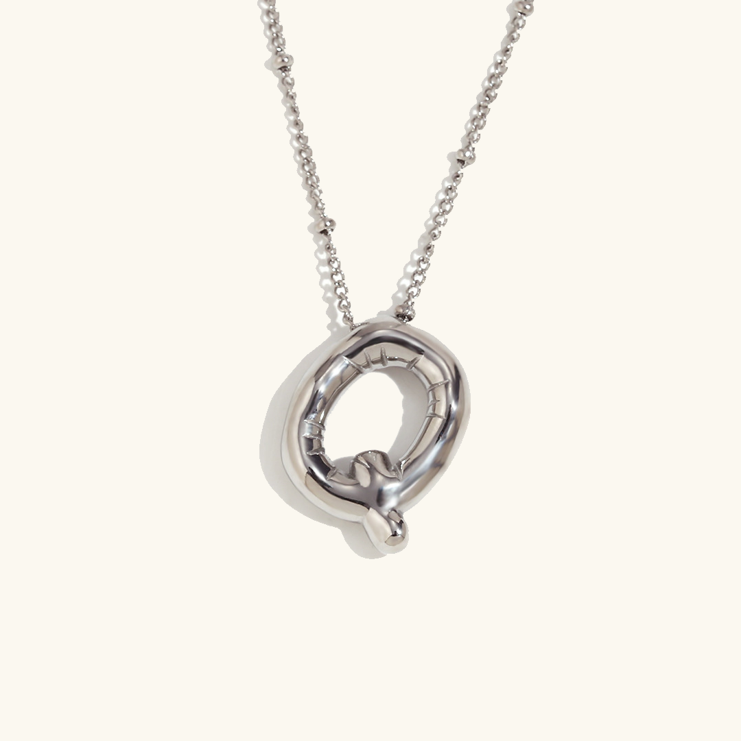 Gold Initial Necklace | 18k Gold-Plated Pendant with Hypoallergenic Design 40