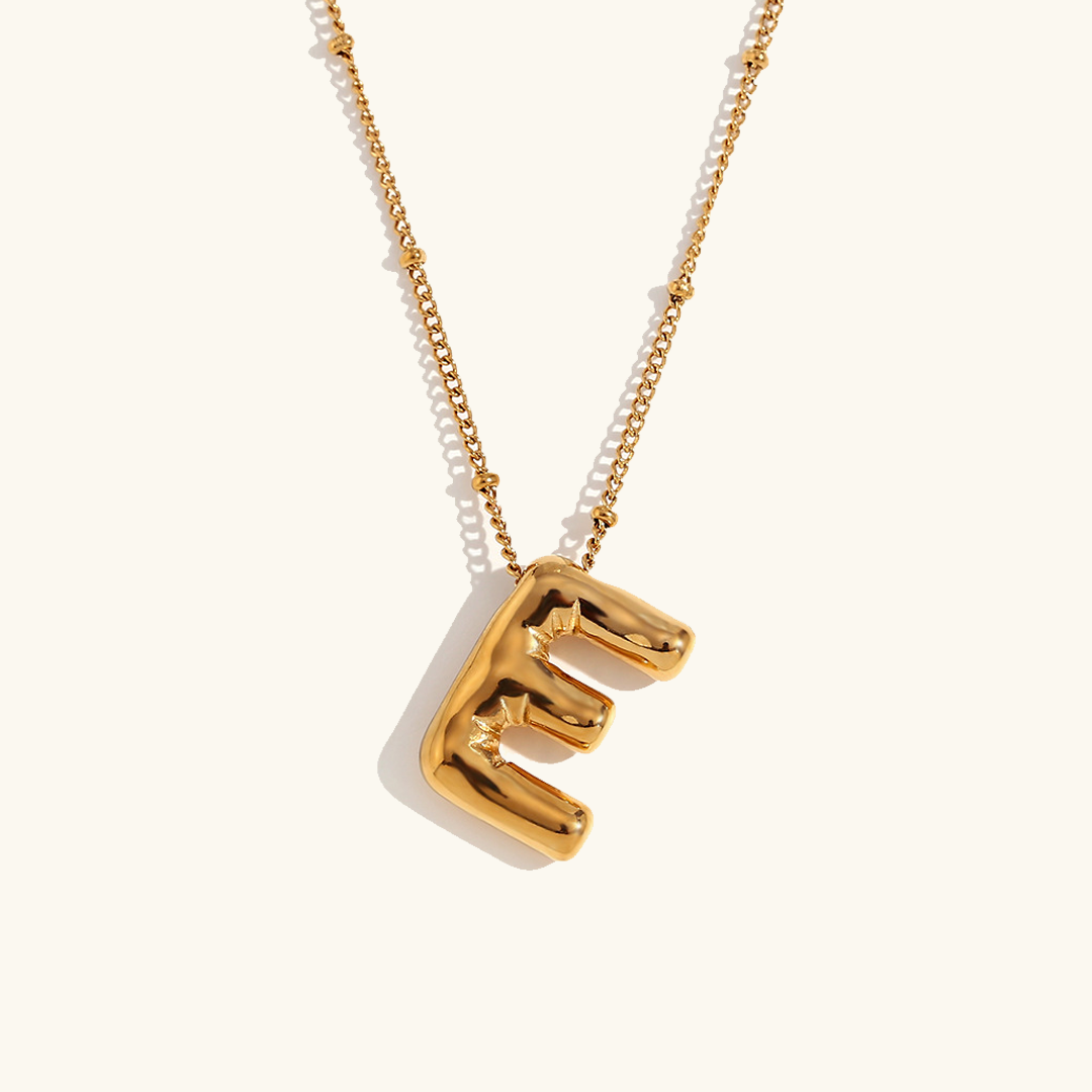 Gold Initial Necklace | 18k Gold-Plated Pendant with Hypoallergenic Design 41