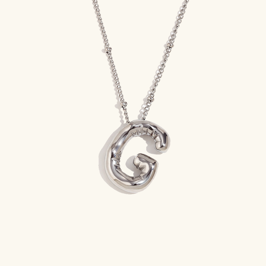 Gold Initial Necklace | 18k Gold-Plated Pendant with Hypoallergenic Design 52