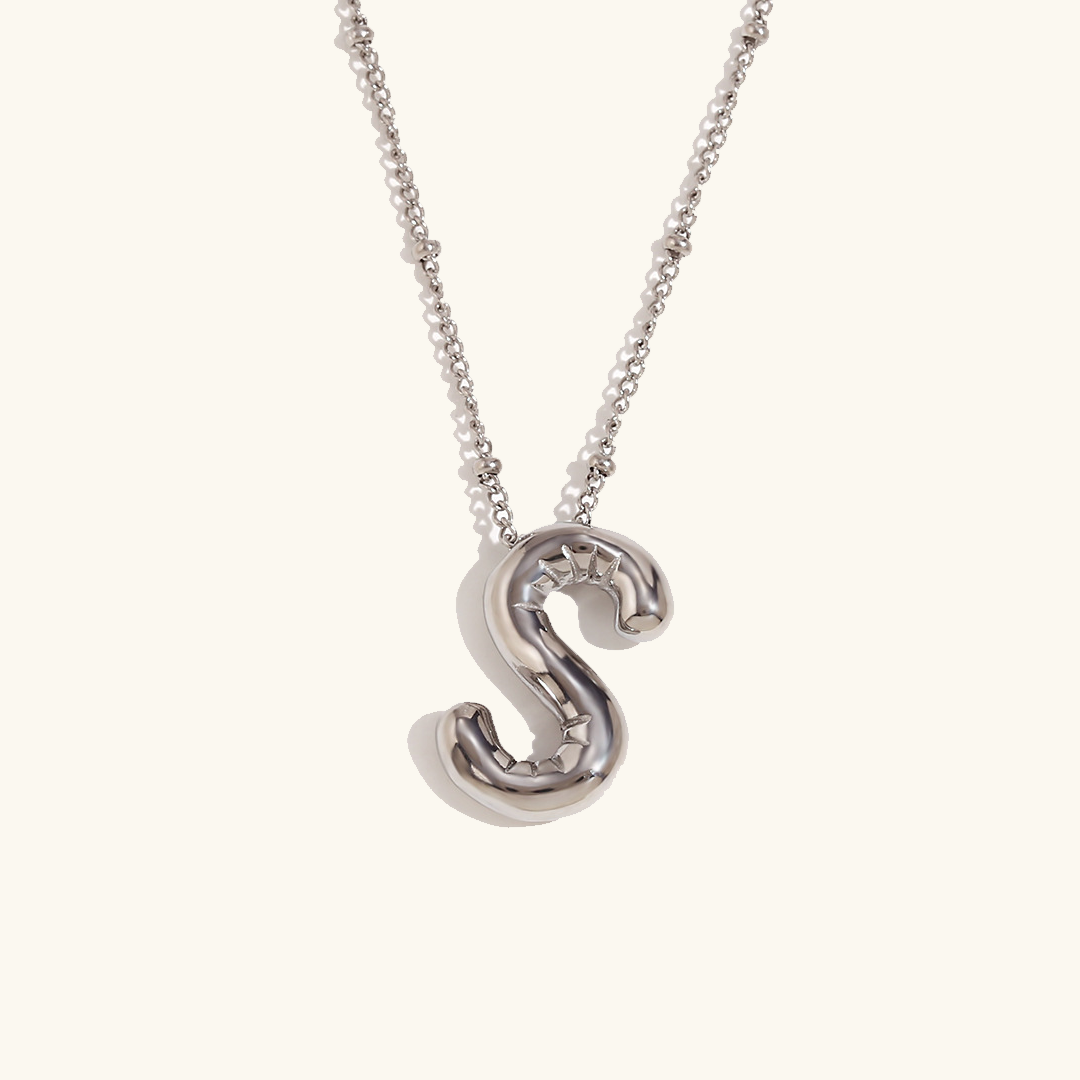 Gold Initial Necklace | 18k Gold-Plated Pendant with Hypoallergenic Design 55