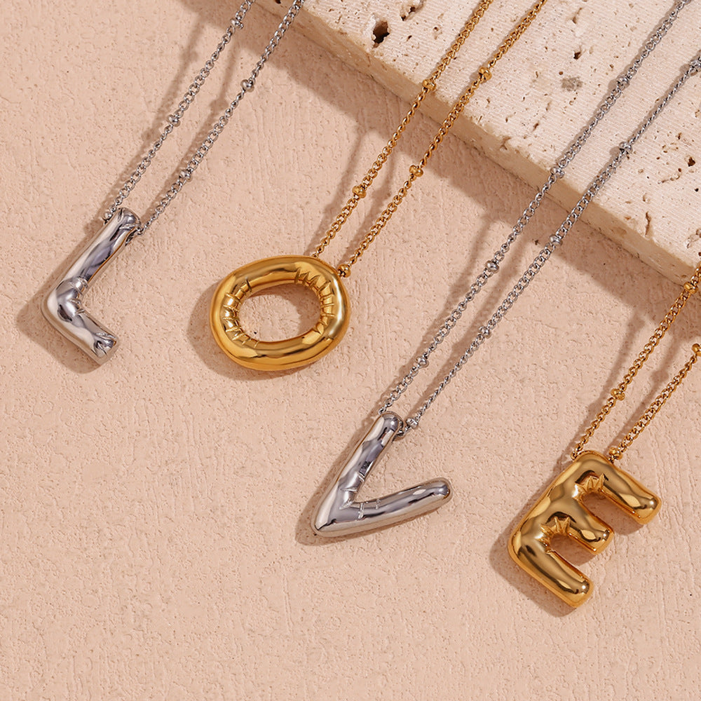 Gold Initial Necklace | 18k Gold-Plated Pendant with Hypoallergenic Design 6